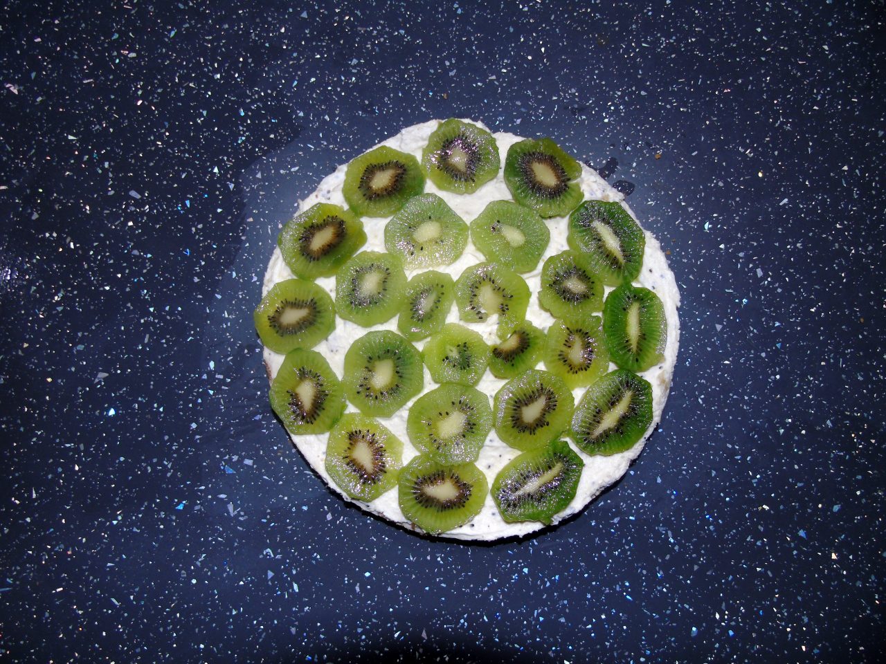 tarta mousse de kiwi