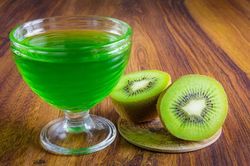 gelatina de kiwi